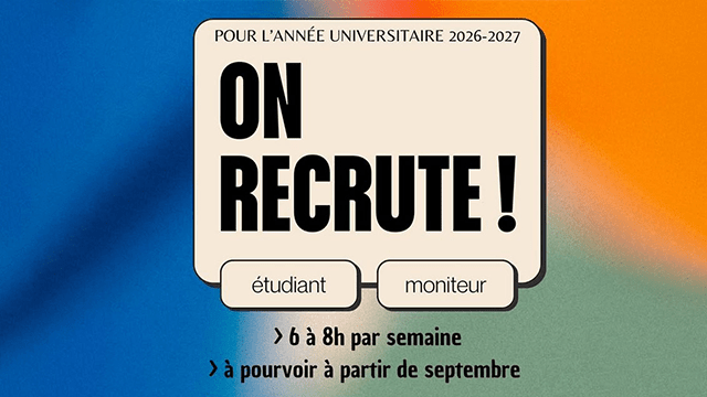 📚 Les Bibliothèques de l'UMLP recrutent leurs étudiant·es-moniteur·rices pour 2026-2027 !