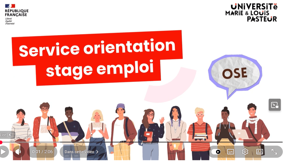 Le service orientation stage emploi (OSE) à votre disposition !